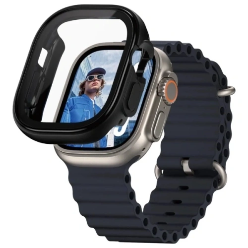 Nakładka chroniąca ekran PanzerGlass Snappie Full Body Apple Watch Ultra 2 czarny