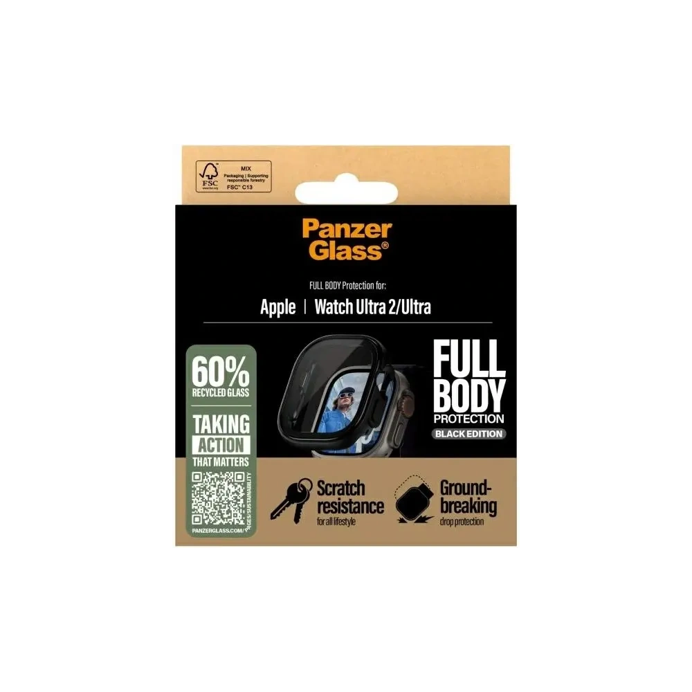 PanzerGlass Snappie Full Body Apple Watch Ultra 2 black