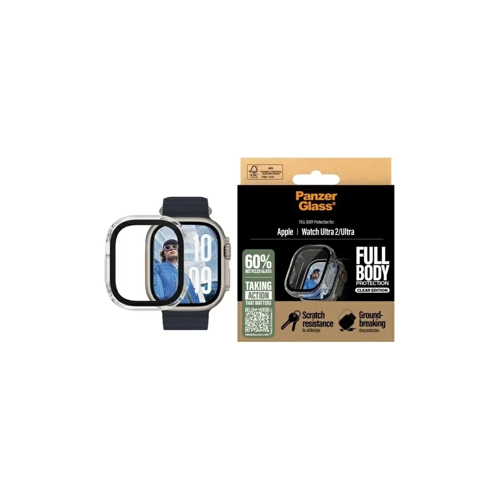 PanzerGlass Snappie Full Body Apple Watch Ultra 2 clear