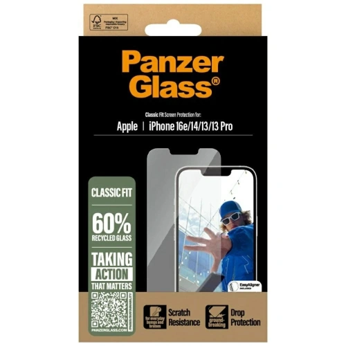 Szkło hartowane PanzerGlass Classic Fit do Apple iPhone 16e