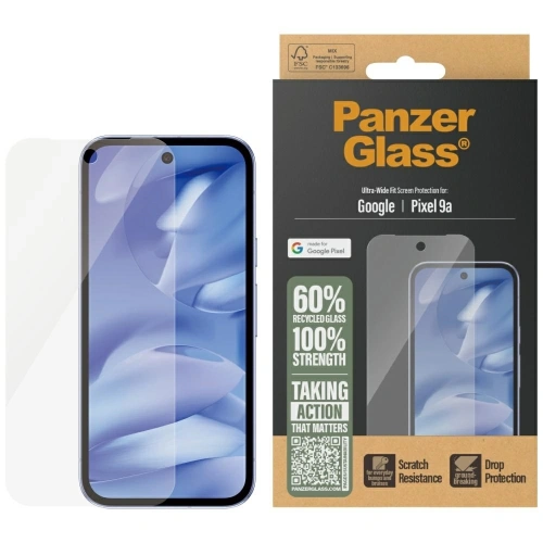 Szkło hartowane PanzerGlass Ultra-Wide Fit do Google Pixel 9a