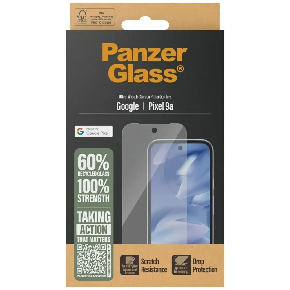 Szkło hartowane PanzerGlass Ultra-Wide Fit do Google Pixel 9a