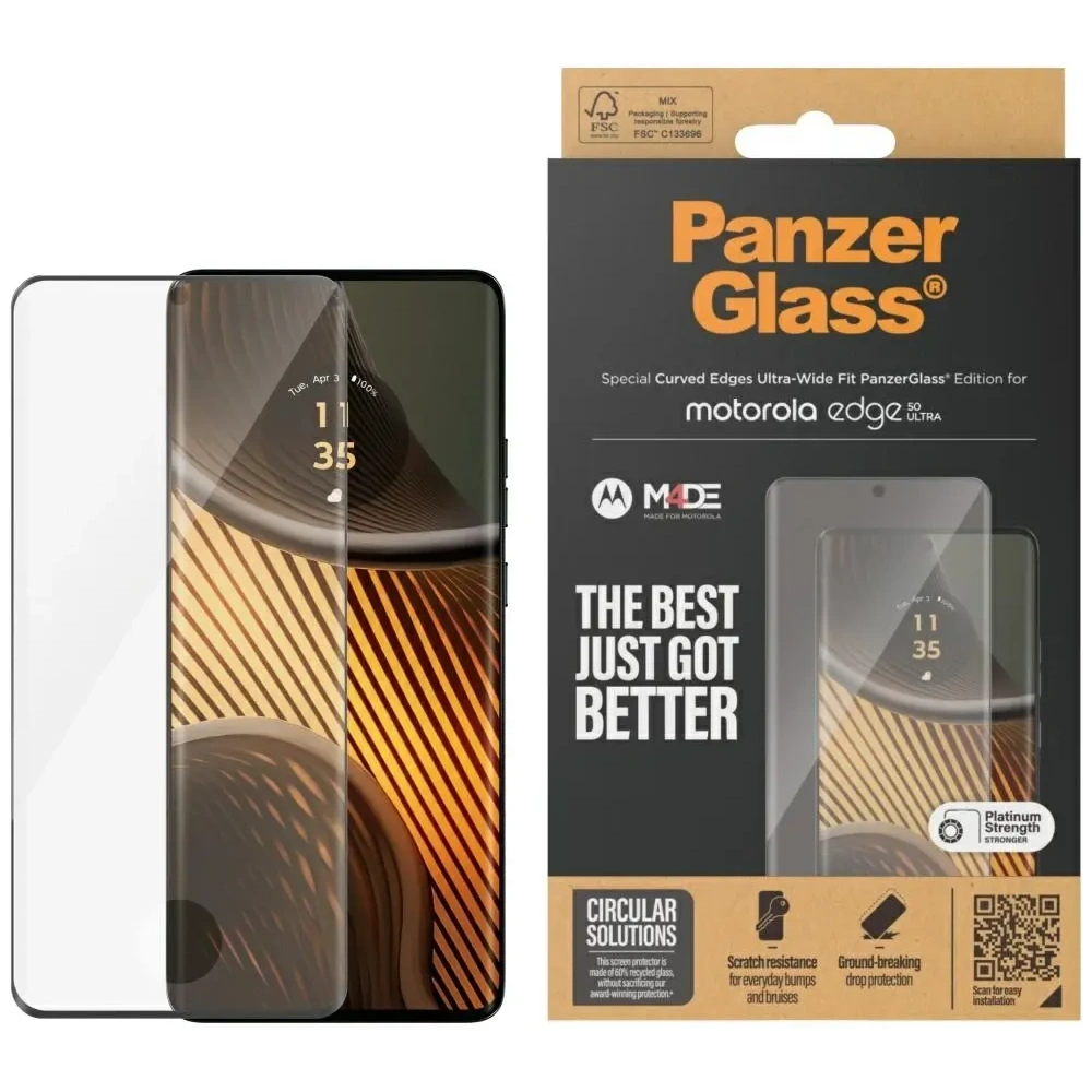 Szkło hartowane PanzerGlass Ultra-Wide Fit do Motorola Edge 50 Ultra