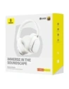 Bezprzewodowe słuchawki nauszne Baseus Bowie H1 PRO Bluetooth 5.3 (białe)