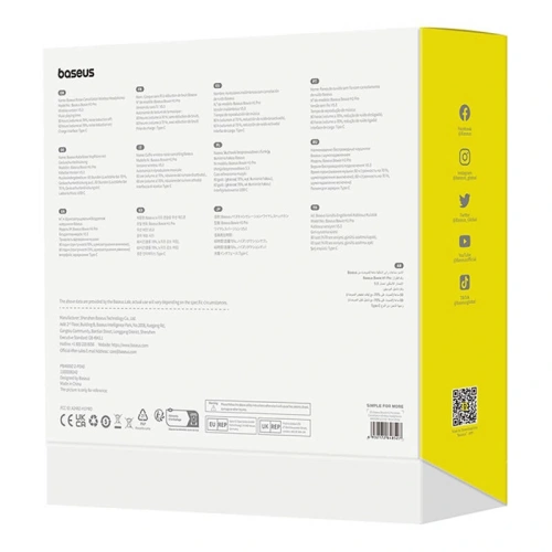 Bezprzewodowe słuchawki nauszne Baseus Bowie H1 PRO Bluetooth 5.3 (białe)