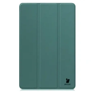 Etui z klapką Bizon Case Tab Croc do Samsung Galaxy Tab S10 FE+ Plus ciemnozielone