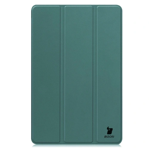 Etui z klapką Bizon Case Tab Croc do Samsung Galaxy Tab S10 FE+ Plus ciemnozielone