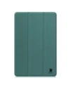 Etui z klapką Bizon Case Tab Croc do Samsung Galaxy Tab S10 FE+ Plus ciemnozielone