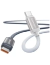 USAMS Bicolor Series SJ756 PD 60W cablu USB-C / USB-C 1.2m negru-alb