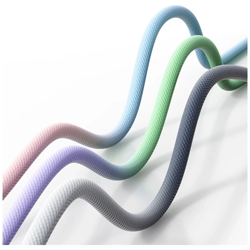 Kabel USB-C / USB-C USAMS Bicolor Series SJ756 PD 60W 1.2m czarno biały