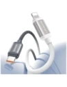 Cablu USB-C / Lightning USAMS Bicolor Series SJ757 PD 30W 1.2m negru-alb