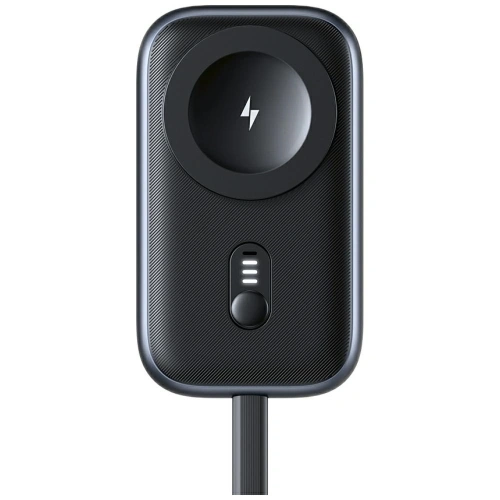 Ładowarka indukcyjna 2w1 USAMS CD245 do Apple Watch z powerbankiem 1200mAh + kabel USB-C titanium