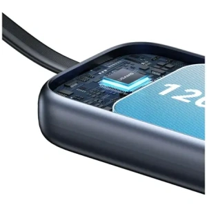 USAMS CD245 2 az 1-ben Vezeték nélküli Töltő Apple Watch-hoz 1200mAh Akkumulátorral + USB-C Kábel Titán