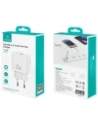Încărcător de perete USAMS CC315 T65 25W USB-A, USB-C cu încărcare rapidă Alb