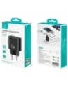 Încărcător de perete rapid USAMS CC315 T65 25W USB-A, USB-C Negru