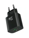 Încărcător de perete rapid USAMS CC317 T65 33W USB-A, USB-C Negru
