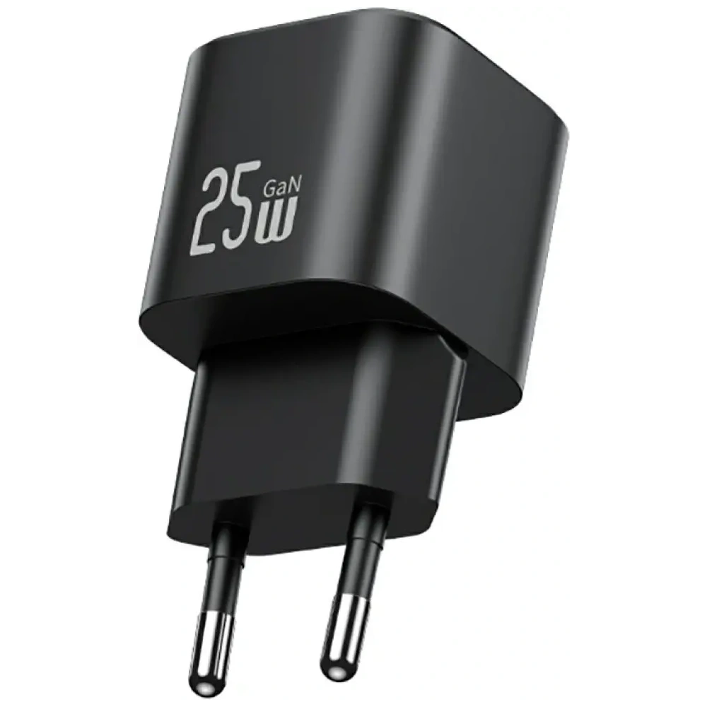 Încărcător rapid mini USB-C USAMS JC Series CC289 25W GaN negru