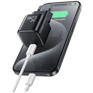 Încărcător rapid mini USB-C USAMS JC Series CC289 25W GaN negru