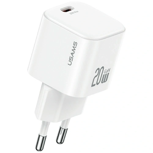 Ładowarka sieciowa USAMS JO Series CC260 20W USB-C + kabel USB-C / Lightning 1m biały