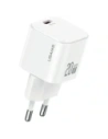 Încărcător de perete USAMS JO Series CC260 20W USB-C + Cablu USB-C la USB-C de 1m Alb
