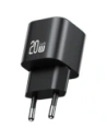 Încărcător de perete USAMS JO Series CC260 20W USB-C + Cablu USB-C la USB-C de 1m Alb