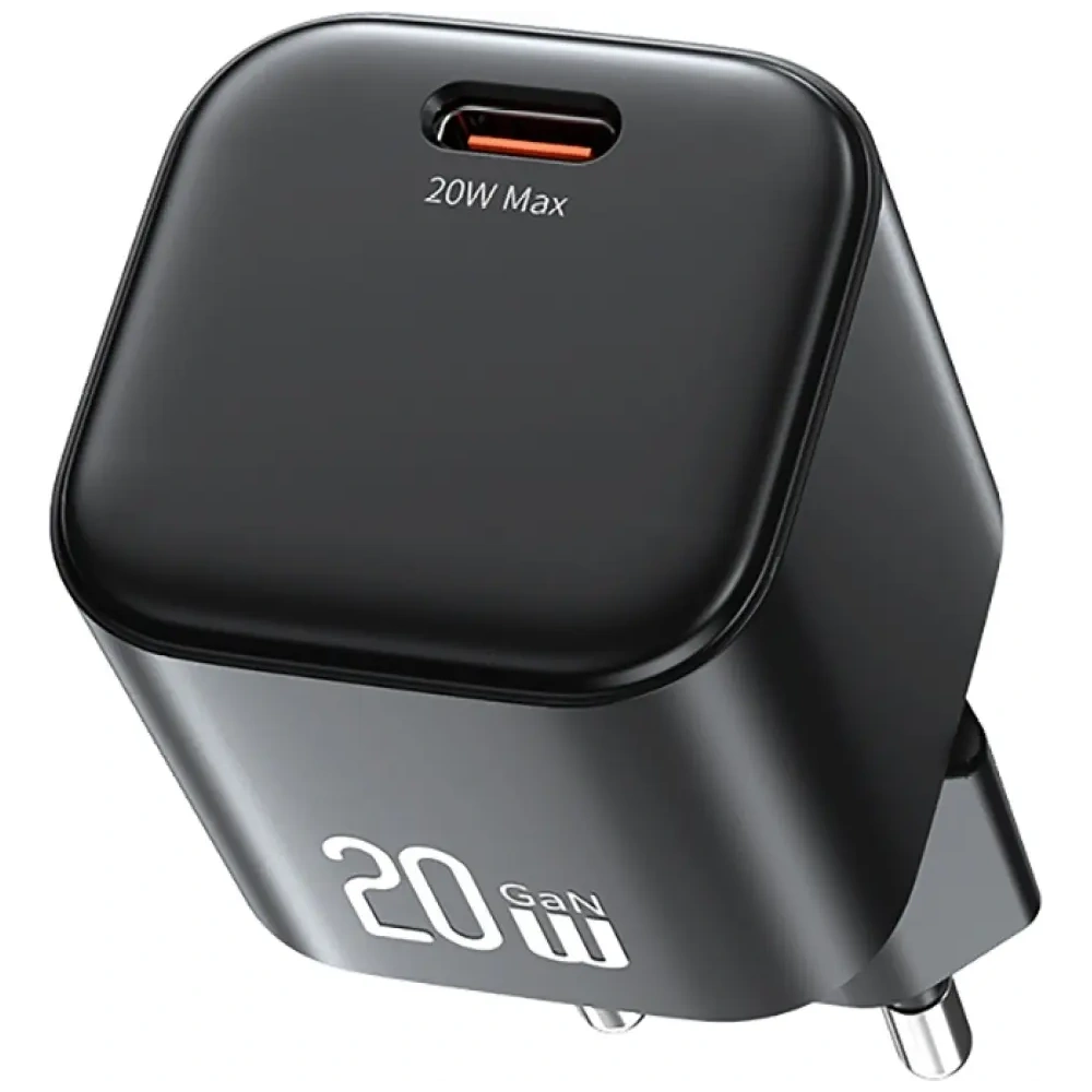 Încărcător de perete USAMS JO Series CC260 20W USB-C + Cablu USB-C la USB-C de 1m Alb