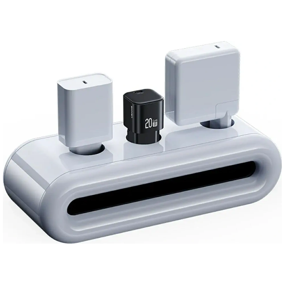 Încărcător de perete USAMS JO Series CC260 20W USB-C + Cablu USB-C la USB-C de 1m Alb