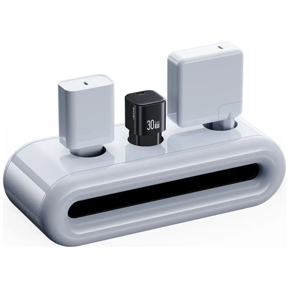 Încărcător de perete USAMS JO Series CC262 30W USB-C + cablu USB-C / Lightning de 1m Alb