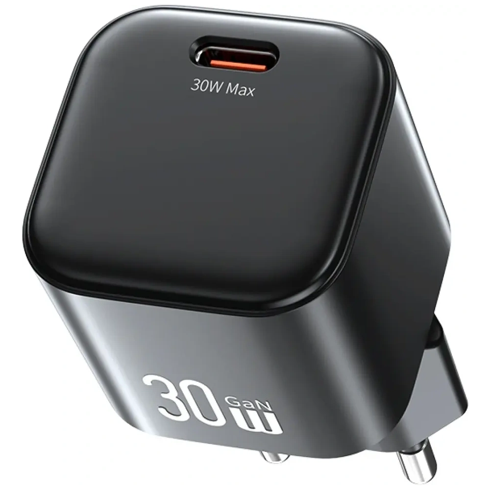 Încărcător de perete USAMS JO Series CC262 30W USB-C + cablu USB-C / USB-C de 1m Alb