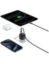 Încărcător de perete USAMS JO Series CC262 30W USB-C + cablu USB-C / USB-C de 1m Alb