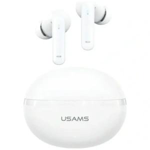 USAMS Echo E02 TWS ANC+ENC Bluetooth 5.3 Vezeték nélküli Fülhallgató (fehér)