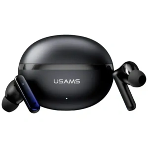 USAMS Echo E02 TWS ANC+ENC Bluetooth 5.3 Vezeték nélküli Fülhallgató (fekete)