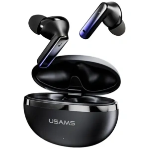 USAMS Echo E02 TWS ANC+ENC Bluetooth 5.3 Vezeték nélküli Fülhallgató (fekete)