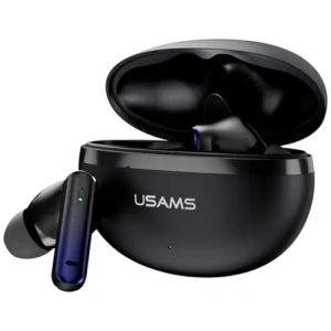 USAMS Echo E02 TWS ANC+ENC Bluetooth 5.3 Bezdrátová sluchátka do uší (černá)