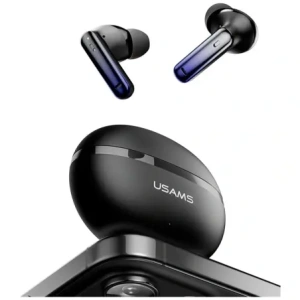 USAMS Echo E02 TWS ANC+ENC Bluetooth 5.3 Bezdrátová sluchátka do uší (černá)