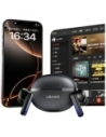 USAMS Echo E02 TWS ANC+ENC Bluetooth 5.3 Vezeték nélküli Fülhallgató (fekete)