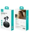 USAMS Echo E02 TWS ANC+ENC Bluetooth 5.3 Vezeték nélküli Fülhallgató (fekete)