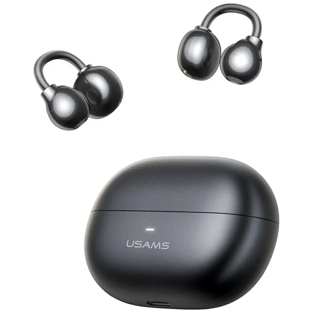 USAMS Echo R02 Bezdrátová klipsová sluchátka Bluetooth 5.3 (šedá)
