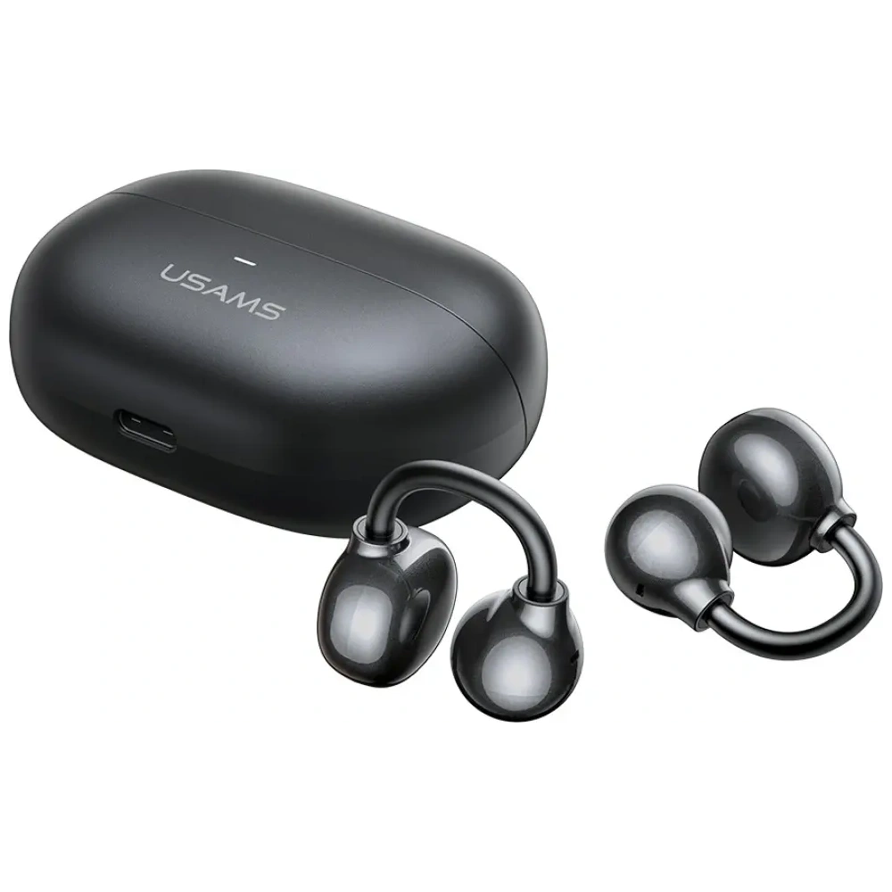 USAMS Echo R02 Bezdrátová klipsová sluchátka Bluetooth 5.3 (šedá)