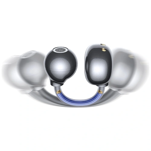 Bezprzewodowe słuchawki Clip-on USAMS Echo R02 Bluetooth 5.3 (szare)