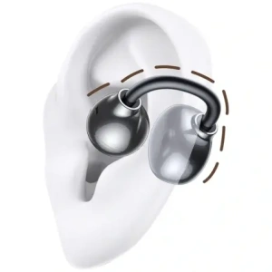 USAMS Echo R02 Bezdrátová klipsová sluchátka Bluetooth 5.3 (šedá)