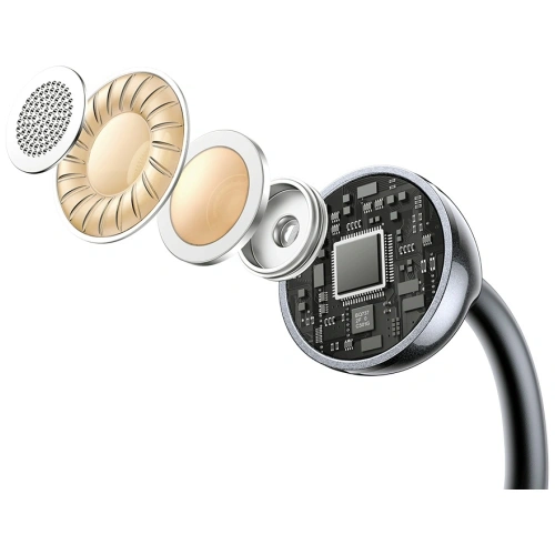 Bezprzewodowe słuchawki Clip-on USAMS Echo R02 Bluetooth 5.3 (szare)