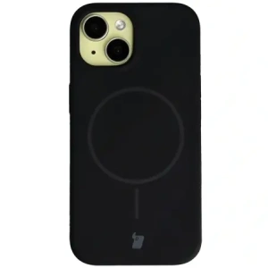 Husa moale Bizon cu magnet pentru Apple iPhone 15 neagră