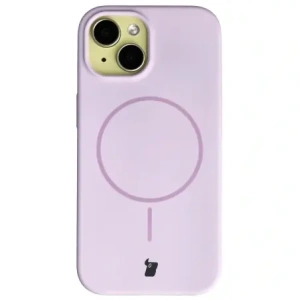 Husa Soft Case Magnetic pentru Apple iPhone 15, violet deschis
