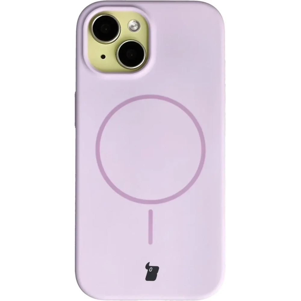 Bizon Soft Case Magnetic Apple iPhone 15 világoslila
