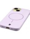Bizon Soft Case Magnetic Apple iPhone 15 világoslila