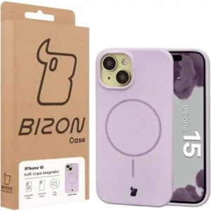 Bizon Soft Case Magnetic Apple iPhone 15 light purple