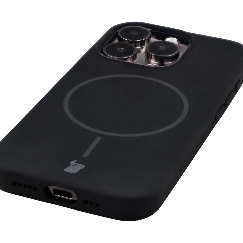 Bizon Soft Case mágneses Apple iPhone 15 Pro fekete