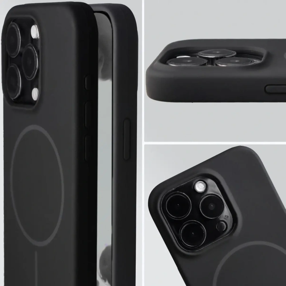Bizon Soft Case mágneses Apple iPhone 15 Pro fekete