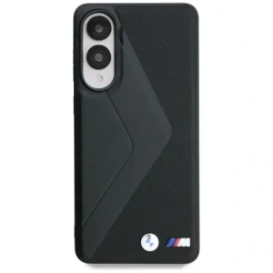 BMW Bőr Oversized Csíkok MagSafe Samsung Galaxy S25 Edge fekete
